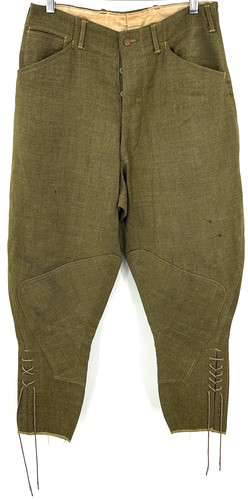 WWI US Army M1917 Wool OD Breeches Size 31