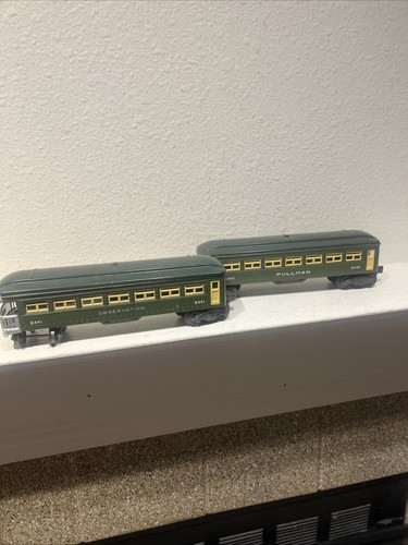 3 Lionel Vintage Spur O (1) 6441 Pullman & (2) #6440 Aussichtswagen