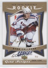 2007-08 Upper Deck MVP Rookie Gold Scripts 68/100 Ryan Callahan #341 0c3