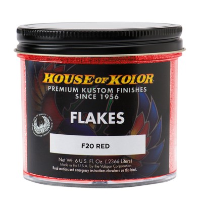 House of Kolor F20-C01 Red Dry Flake Custom Paint Sparkle Effect 6