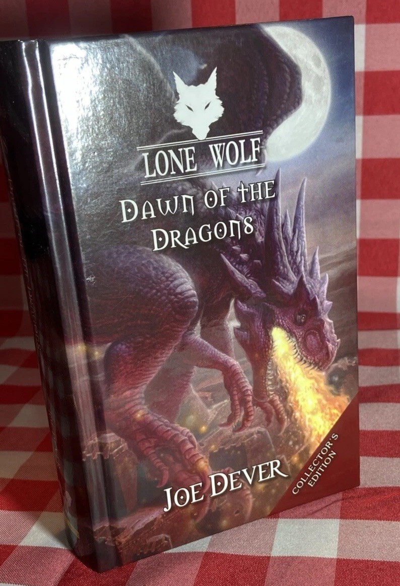 Lone Wolf Dawn Of The Dragons Book 18 Collectors Edition Hardback Joe Dever