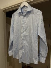 Men’s Reiss Slim Fit Remote Blue Formal Shirt Medium New Unworn