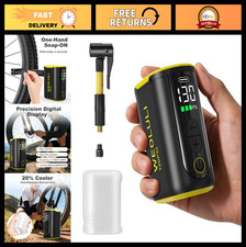 Electric Mini Bike Pump 130 PSI Portable Cycling Pump with Digital Gauge  Auto