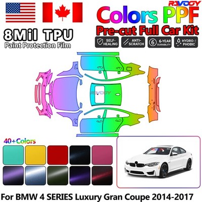 Precut PPF Paint Protection Film For BMW 4 SERIES Luxury Gran Coupe 2014-2017