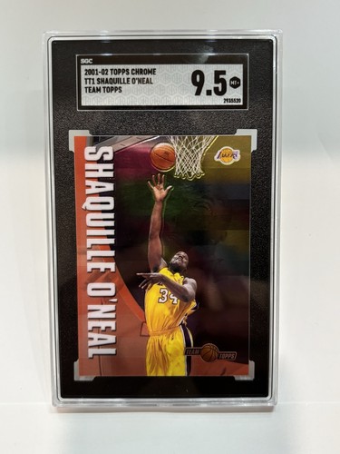 2001-02 Topps Chrome - Shaquille O'Neal Team Topps TT1 SGC 9.5 - Lakers Insert