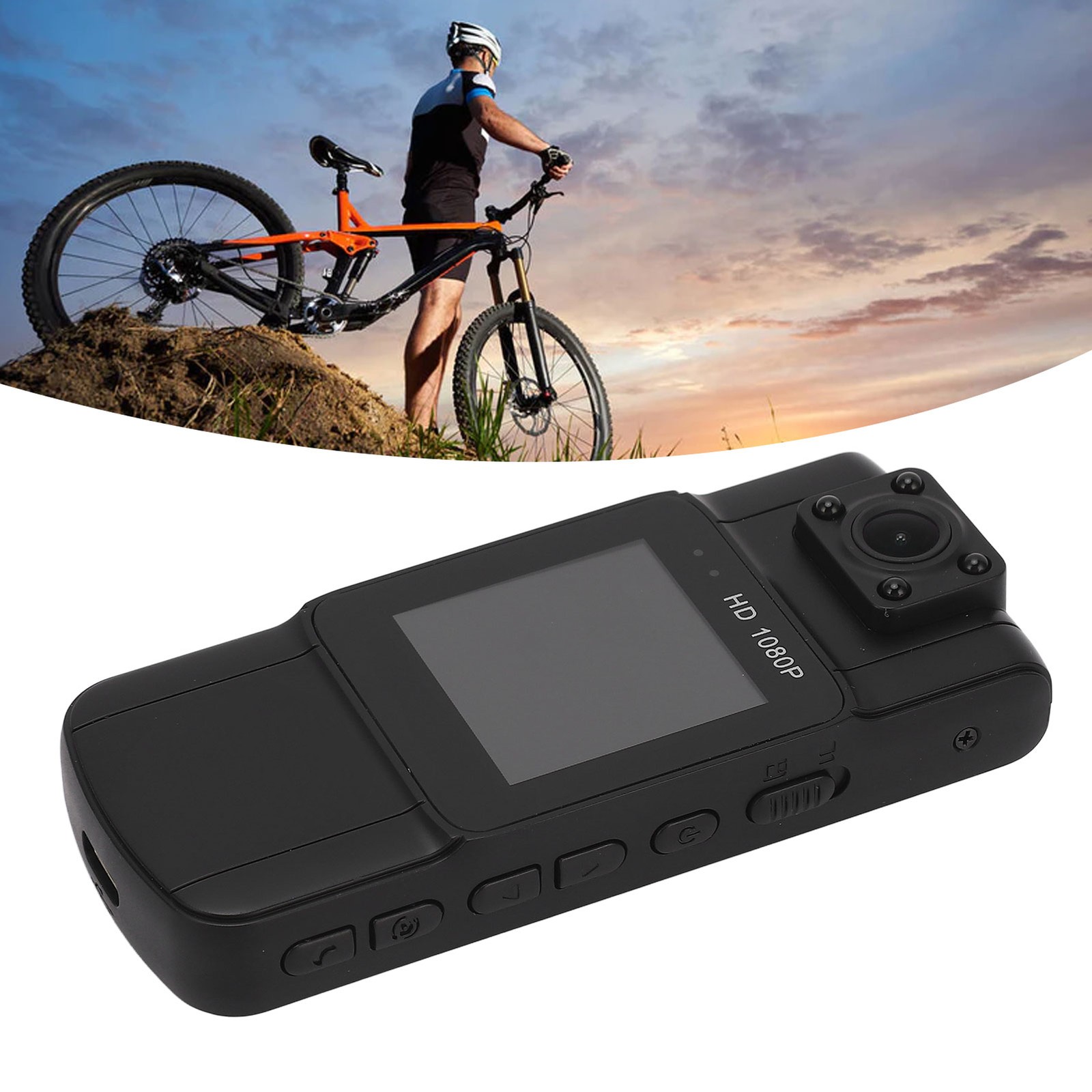 Mini Body Camera 1080P Infrared Night Motion Detection 180 Degree