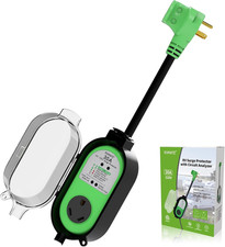 RV Surge Protector 30 Amp, Surge Protection 2100 Joules with Waterproof Cover