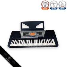 Yamaha PSR350 Portable Digital Keyboard with Power Adapter Tested