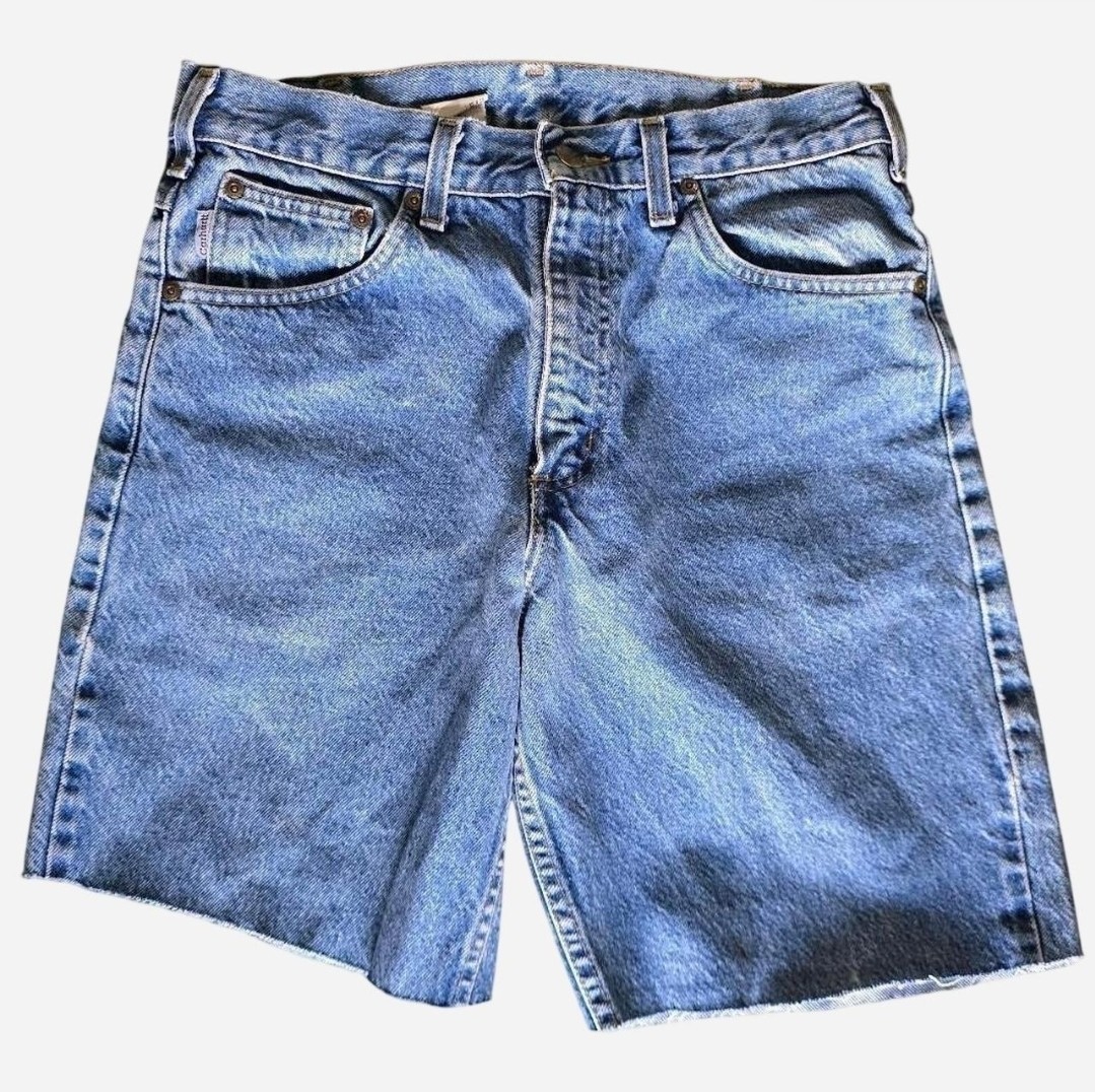 Vintage Carhartt B17DST Men's Relaxed Fit Denim Cutoff Shorts- Size 32 thumbnail 2