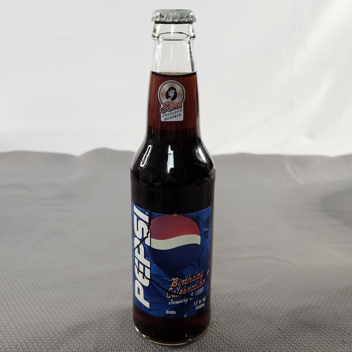 Elvis Presley Birthday Celebration 1/8/1999 12oz Unopened Pepsi