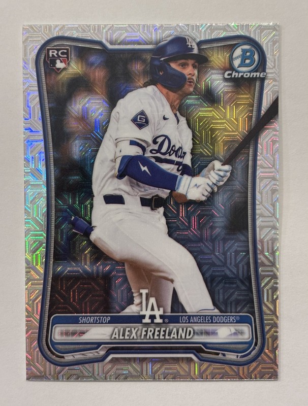2026 Bowman - Alex Freeland Rookie (RC)  Mega Mojo Refractor - Dodgers #70
