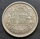 1956 Canada Silver 50-Cent Half Dollar Coin - 80% Silver - Better Date