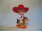 VTG 1966 MATTEL LIDDLE KIDDLES CALAMITY JIDDLE #3506 COWGIRL W BOOTS PONY HAT