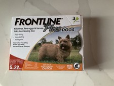 Frontline Plus Flea and Tick Treatment for Small Dogs 5-22 LBs 3 Doses