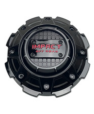 Impact Off-road Gloss Blackred Logo Wheel Center Cap Sd02 F20p424a-6 Sd02-sg