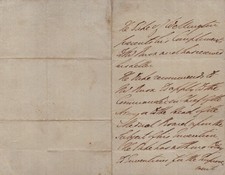 DUKE (ARTHUR WELLESLEY) OF WELLINGTON (GREAT BRITIAN) - THIRD PERSON LETTER