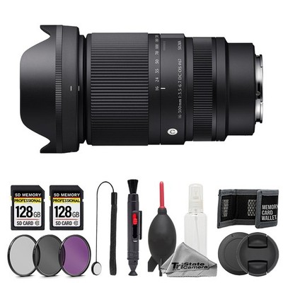 Sigma 16-300mm DC OS Contemporary Lens (Sony E)-11pc 256GB MemoryCareBundle