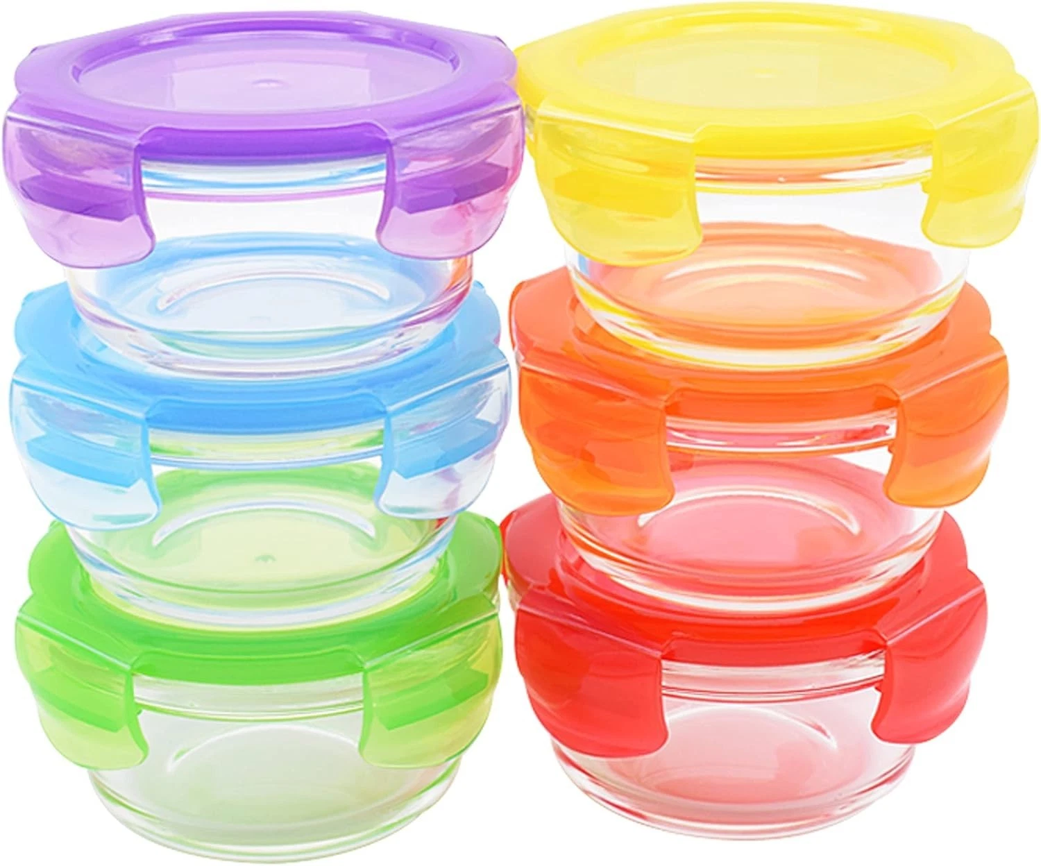 Small Glass Food Containers with Lids (6 Pack, 215ml) - Leakproof, Airt...
Opens in a new window or
