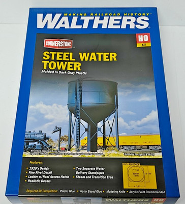 Walthers Cornerstone 933-3043 Stahl Wasserturm HO Scale Modellbausatz