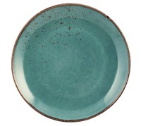 H&H Set 6 Piatti Piani Reactive Azzurro Cm 27