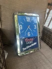 Vintage Coors Light Beer Chrome Silver Bullet Clock Sign Bar 1988 Tested Working