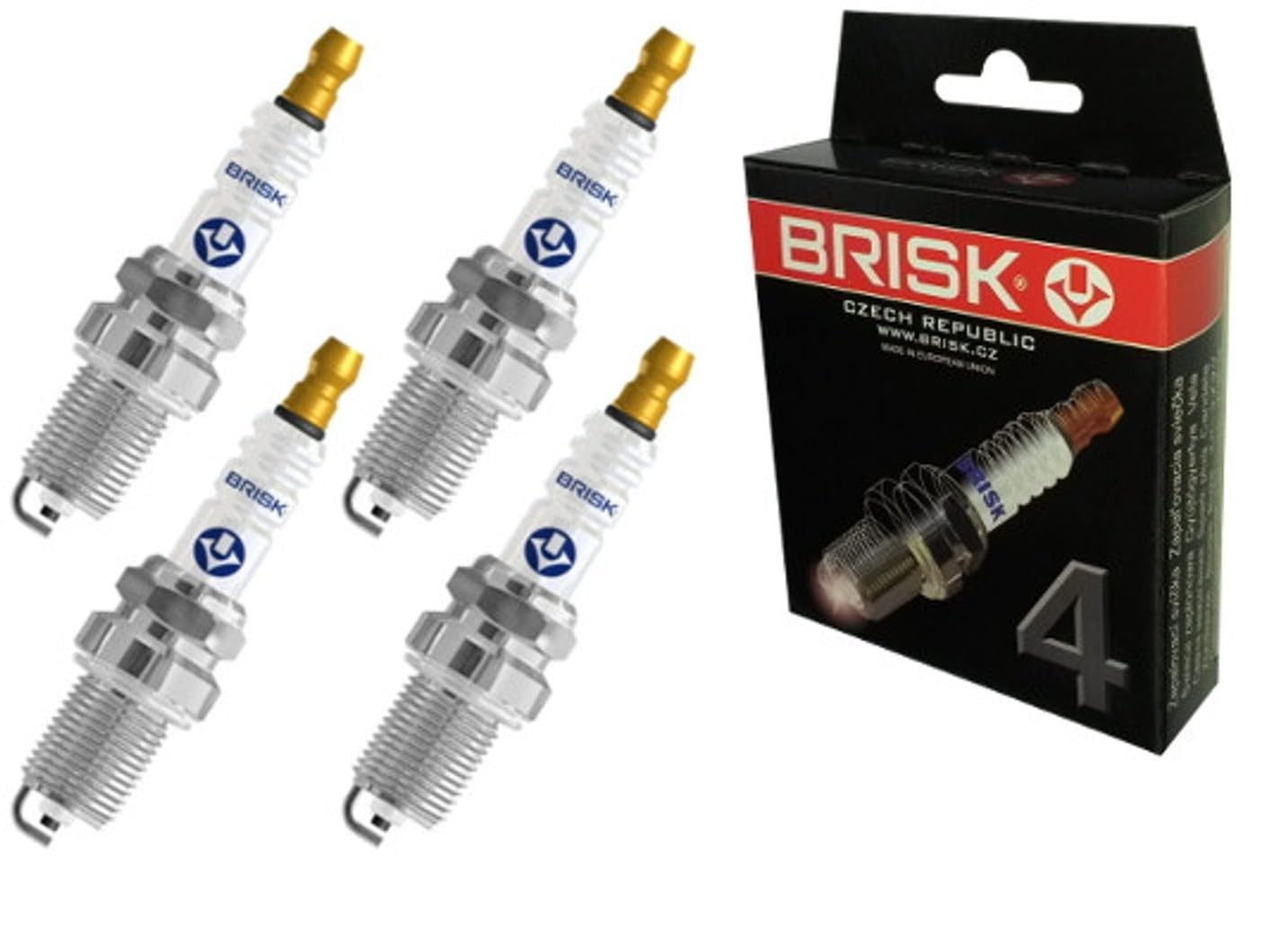 BRISK Extra DOX15LE-1 1501 Zündkerzen, 4 Stück (l4r)