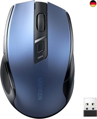 UGREEN 2.4G Maus kabellos mit 4000 DPI, Ergonomisches Design, Wireless Mouse