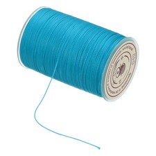 Waxed Cord 0.45mm Waxed Thread 87 Yard Wax String Leather Cord Bright Blue