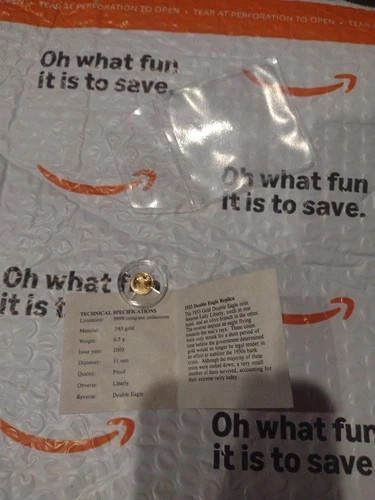 2003 American Mint 1933 Double Eagle .585 Gold .5 Gram Coin