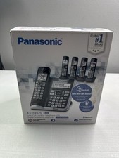  READ 4pcs Panasonic KX-TGF575S Link2cell Bluetooth 4-Handset Cordless Phone