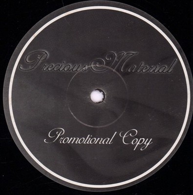 Textiles Themes Remix 12'' vinyl UK Precious Material 1997 promo in die cut black