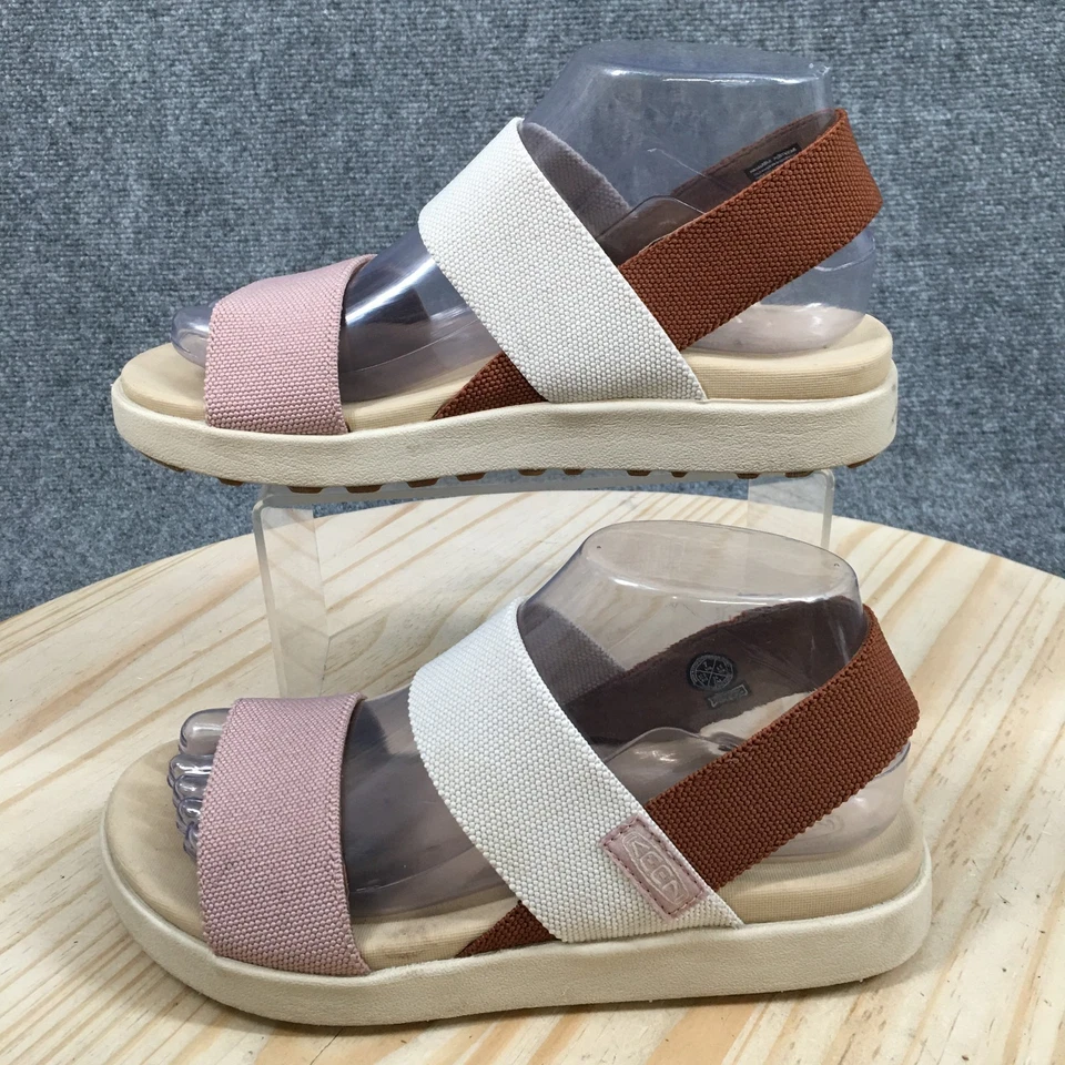 KEEN Sandals Womens 7 Elle Slingback Brown Pink Open Toe Two Straps 1027158 - Image 2 of 4