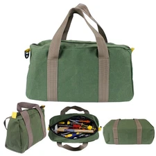 Canvas Tool Bag Heavy Duty Carry Tote Storage Work Utility Mechanics Waterproof