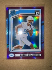 2024 Panini  - Rated Rookie Cornelius Johnson #377 Optic Preview Pink Prizm