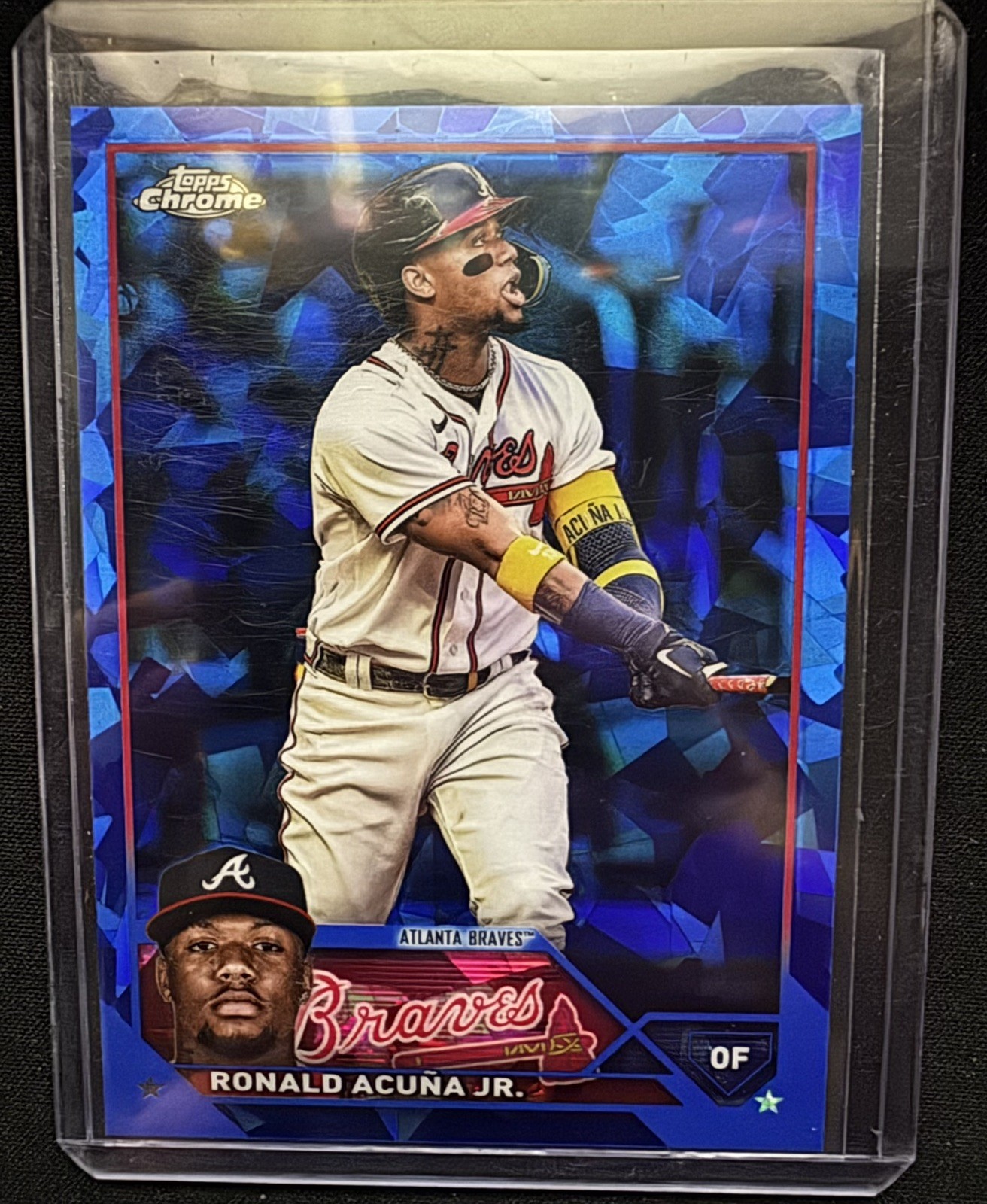 2023 Topps Chrome Sapphire Ronald Acuna Jr. #150 Braves Base