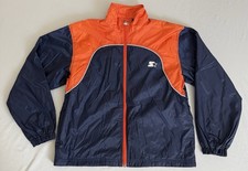 Starter Windbreaker Orange Blue Boys Jacket Size Large 14/16