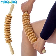 Curved Wood Massage Roller Stick Lymphatic Drainage Wood Therapy Massage