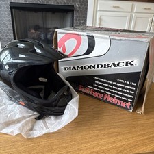 NEW Vintage DIAMONDBACK Full Face Helmet 88-48-362 Gloss Black No Visor M