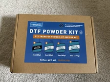 Yamation DTF Powder Kit, Adhesive Include Fine Medium Coarse, White Black