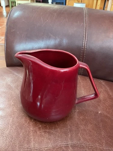 Bauer Monterey Moderne Pitcher 5x7 Burgundy Maroon 1950's