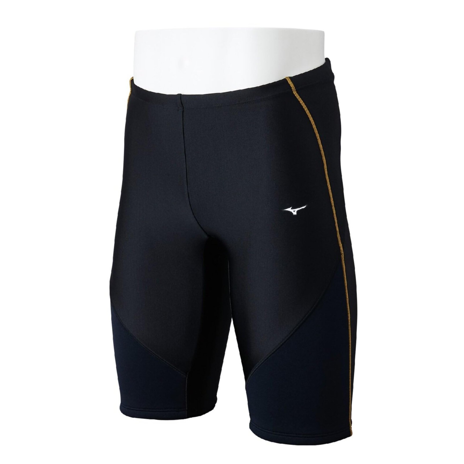 Плавательные шорты Mizuno EZ Swim Half Spats мужские Черныезолотистые Размер M 14790₽
