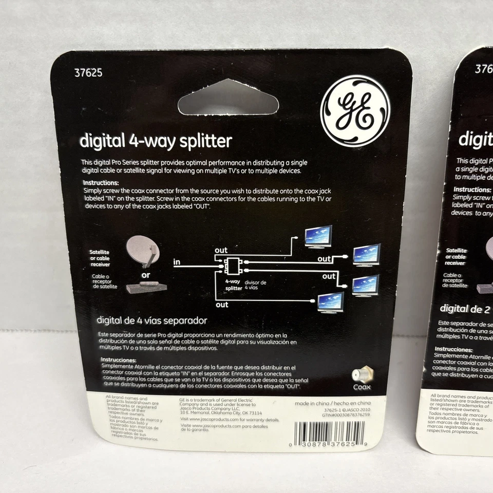 GE Splitters 1 2-way And 1 4-way Splitter - Image 4 of 4