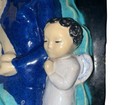 Antique Art, Deco Austria Wall Plaque Madonna & Child Religion Ceramic 9”x11” — photo 9