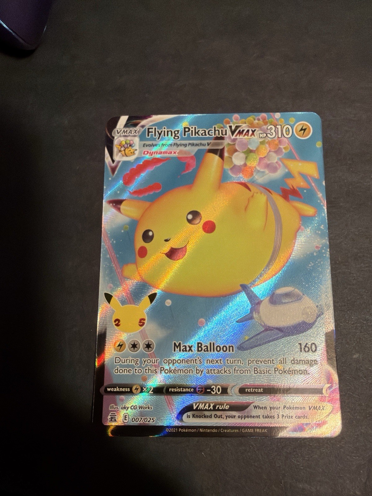 Flying Pikachu VMAX 007/025 Celebrations Ultra Rare NM Pokémon Card