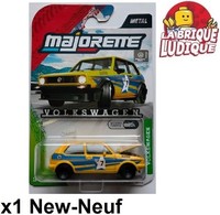 Majorette Premium Cars Volkswagen Golf 1 MK1 Gelb Band Blau Star Nr. 7 Neu