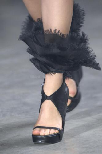 Rick Owens Runway Organza Wedge Sandals Shoes Size 39,5 $2425