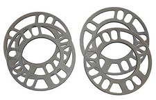 5MM ALLOY WHEEL SPACER SHIMS UNIVERSAL FULL SET OF 4 - 4x100 4x108 4x114.3