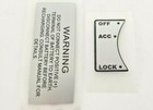 <!--F#f_0-->Chrysler Valiant DODGE Replacement IGNITION-BATTERY decal correct size on sliver<!--F/-->