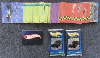 Hot Wheels Trading Cards (40 Cards) + Booster Packs (2 Stk.) - Comic Images