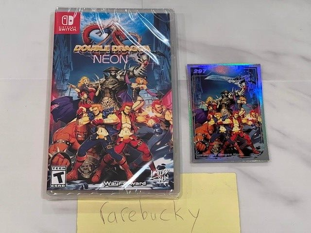 Double Dragon Neon (Nintendo Switch) NEW SEALED W/CARD, MINT